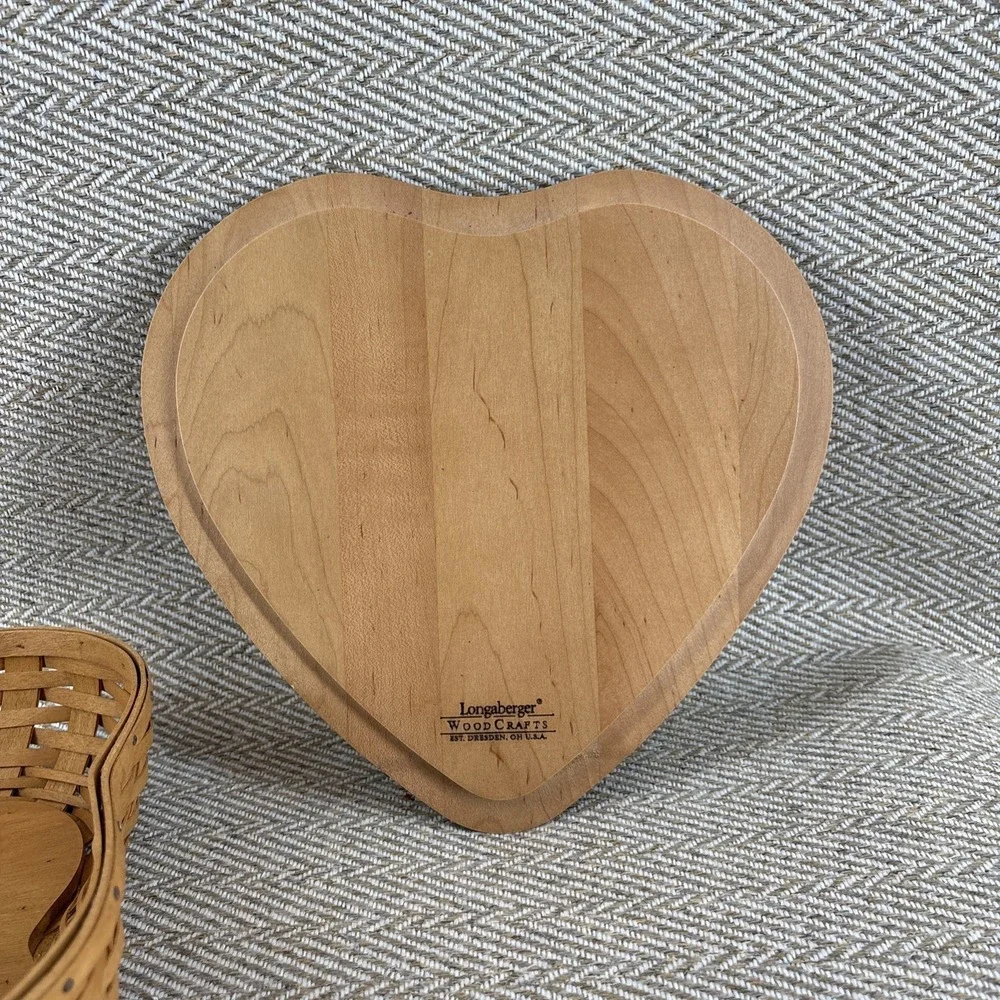 Longaberger Heart Shaped Basket 2005 Little Love Combo